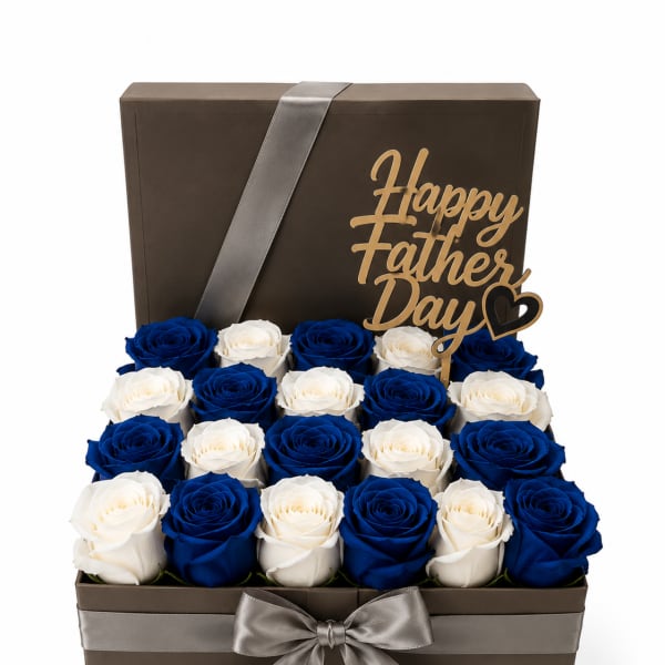 Blue and White Box