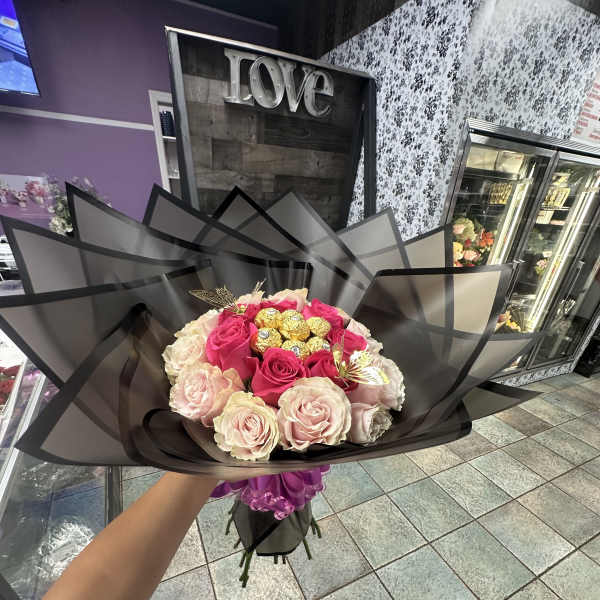 pink roses buchon