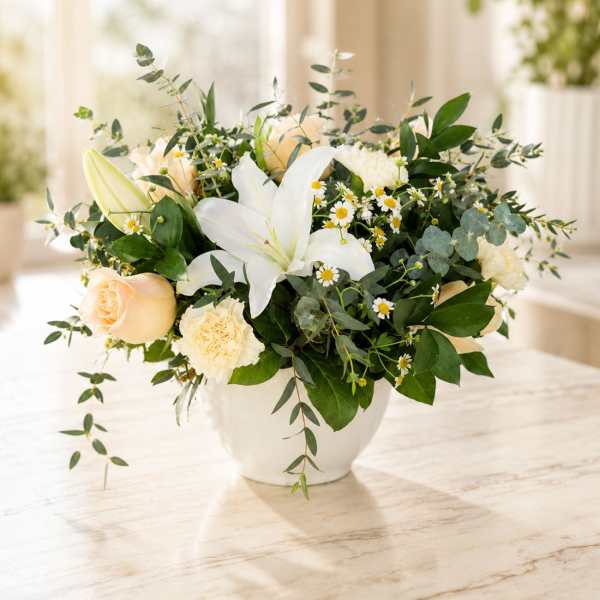 Peaches & Cream Garden Bouquet