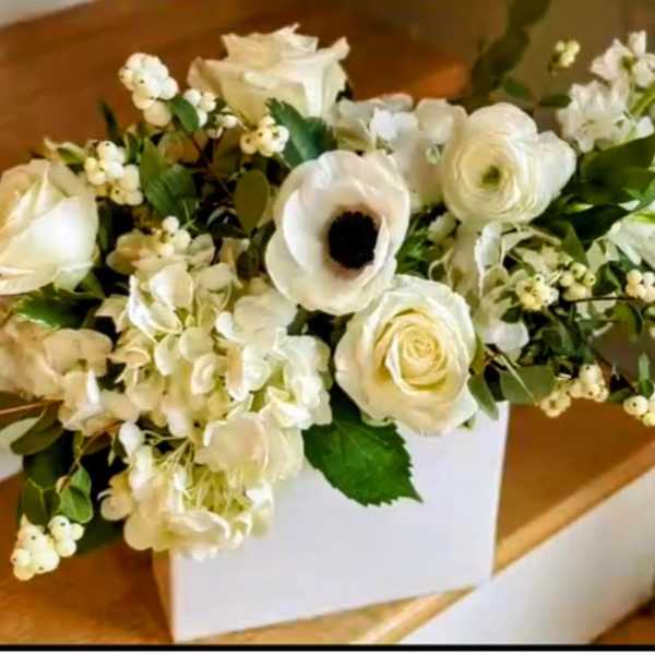 Pure White Garden Bouquet