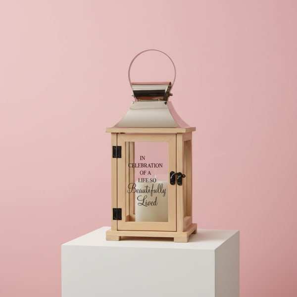 "Beautifully Lived Loved" Lantern