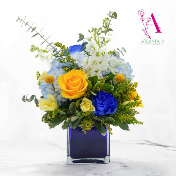 Blue & Gold Radiance Bouquet