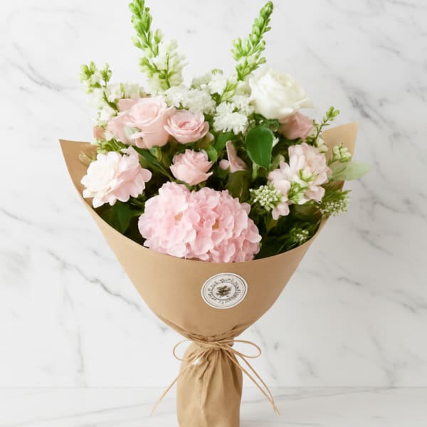 Pretty in Pink Wrapped Bouquet