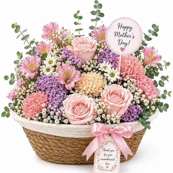 Pastel Garden Mother’s Day Basket