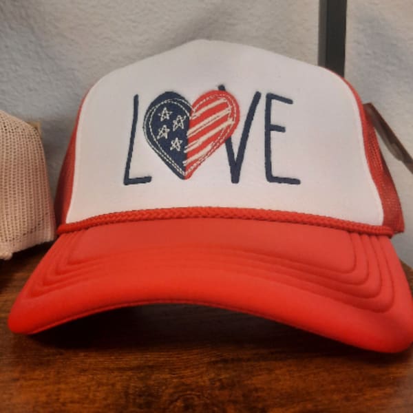 Love Trucker Hat-RED