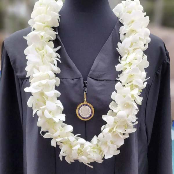 Orchid Lei - White Double Orchid