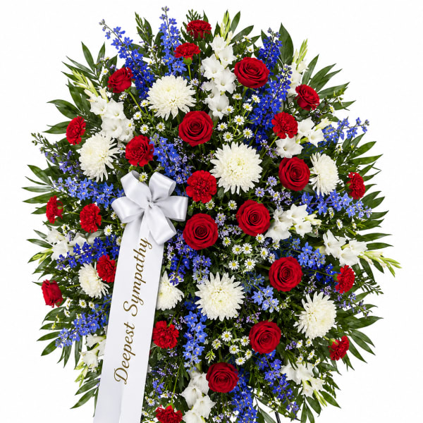 Patriotic Tribute Standing Spray