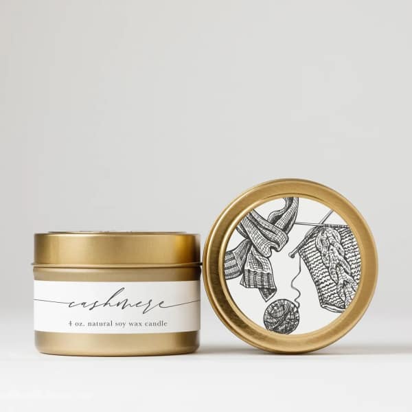 Cashmere Tin Soy Candle