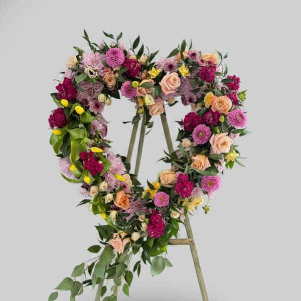 LF421 Garden Of Love Heart Spray