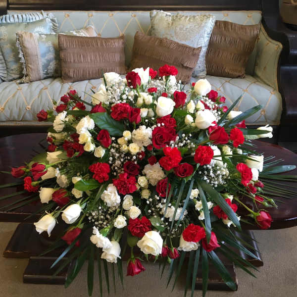 Red in Bright White