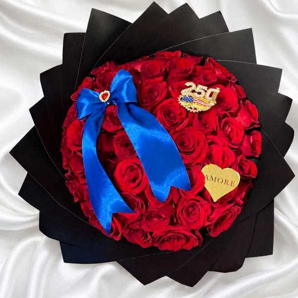 USA 250 Red Rose Heart – Limited Edition