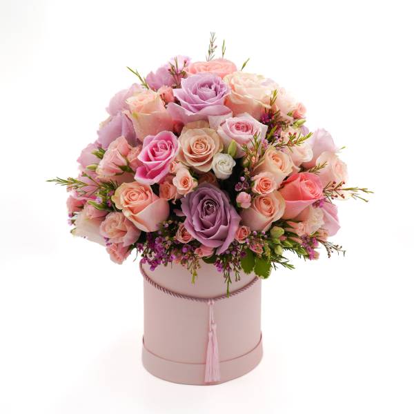 Pink flower box