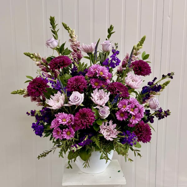 Designers Choice Purples and Lavender Side Piece