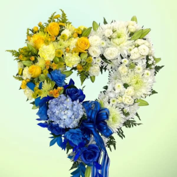 Tri-Color Loving Memory Heart