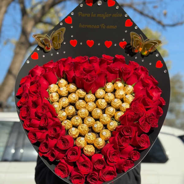 Ramo con chocolates