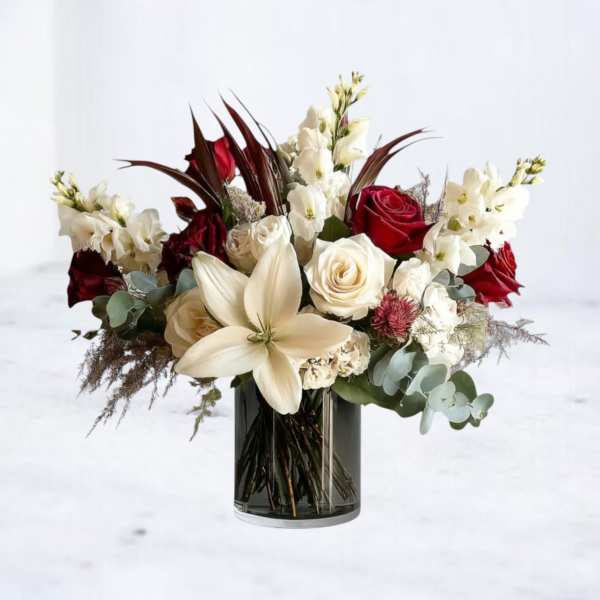 Crimson & Ivory Elegance