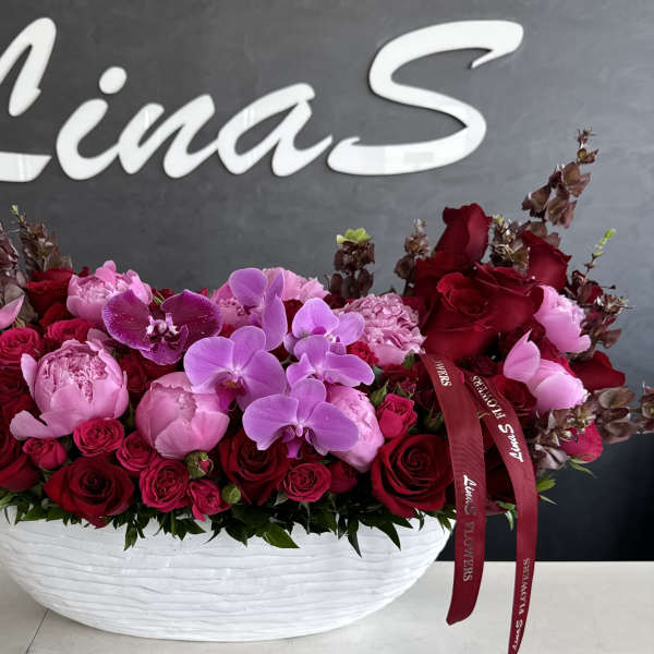 Crimson Blush Elegance