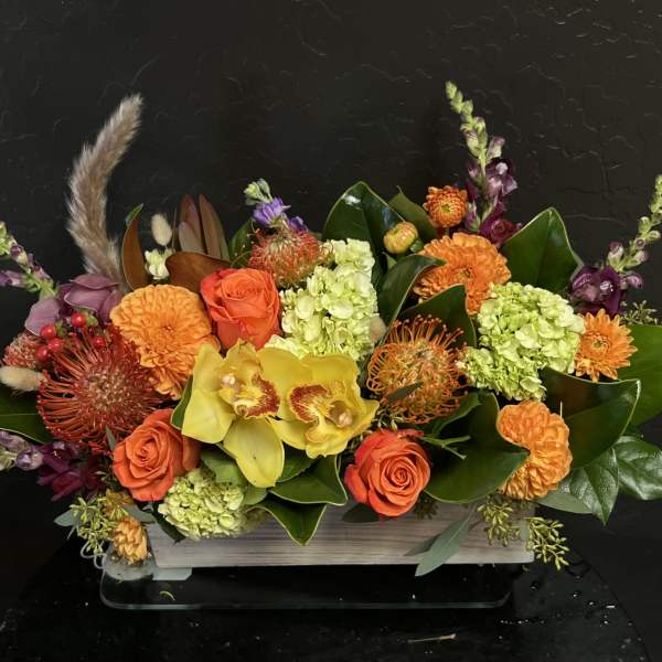 Autumn Protea Tropical Centerpiece