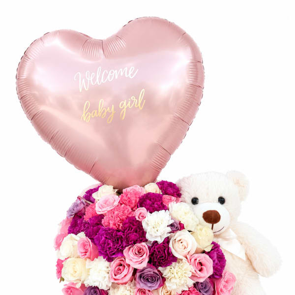 Baby Girls with Teddy Bear