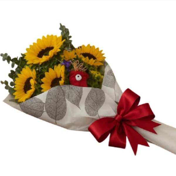 3 Decorated Sunflowers