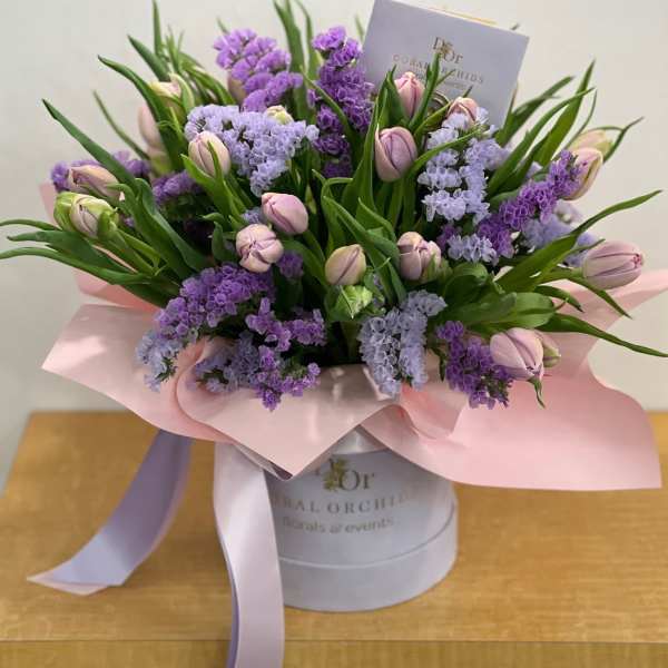 Tulips in a box - Lavender Dreams ™