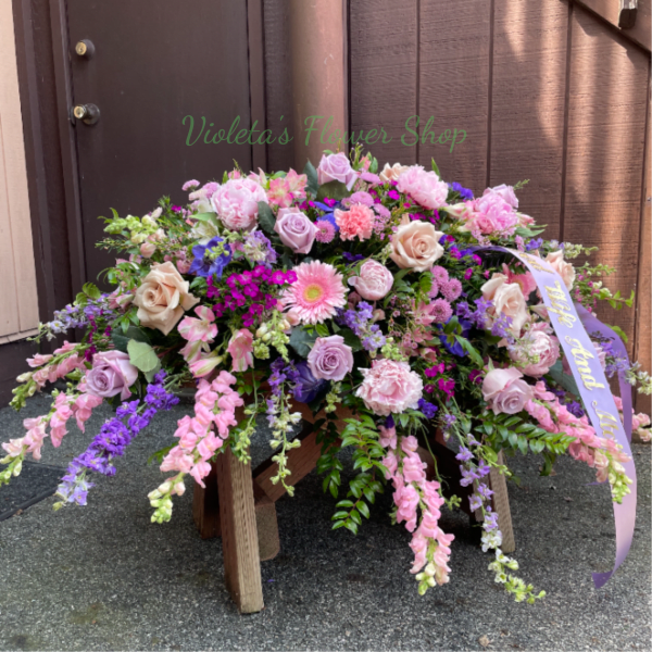 Casket Spray Wisteria