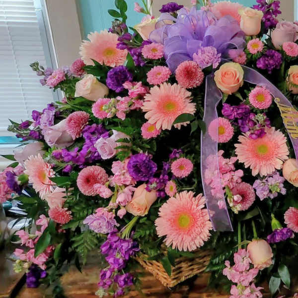 Pastel Casket Cover