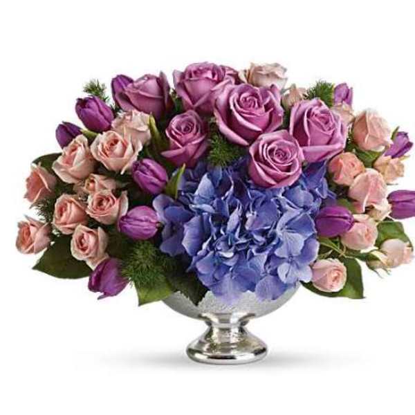 Purple Elegance Centerpiece