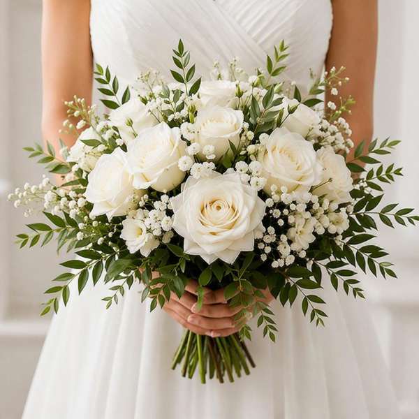 Classic Ivory Bridal Bouquet