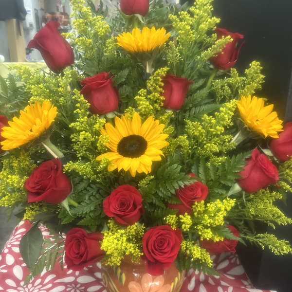 BOUQUET MEXICANO EN OLLA DE BARRO