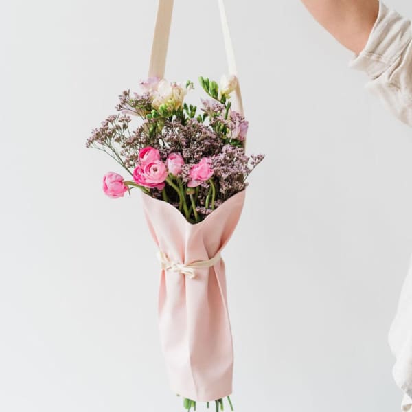 Large Floral Tote and Flowers