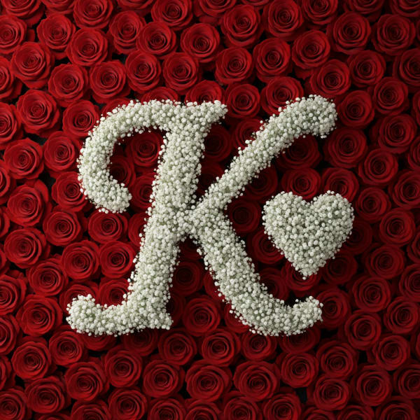 Baby's Breath Letter - K