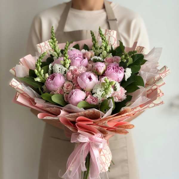 Peonies & Snapdragon Bouquet