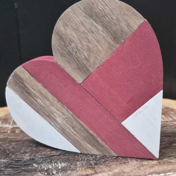 Patchwork Wooden Heart