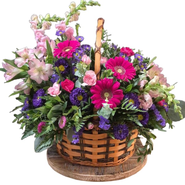 Purple Garden Basket