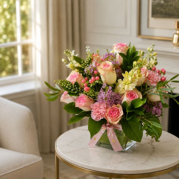 Thinking of You Bouquet - Light Pink Roses