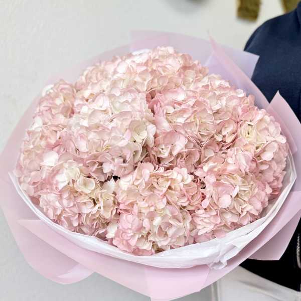 "Pink Cloud" Hydrangea Bouquet