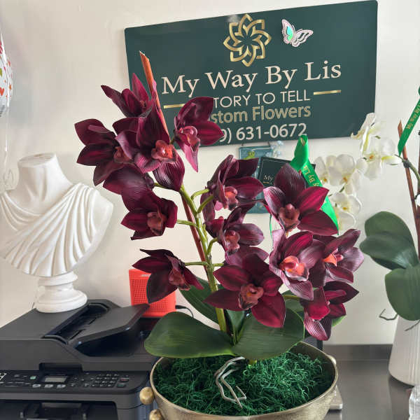 Purple rain. (SILK ARRANGEMENT)