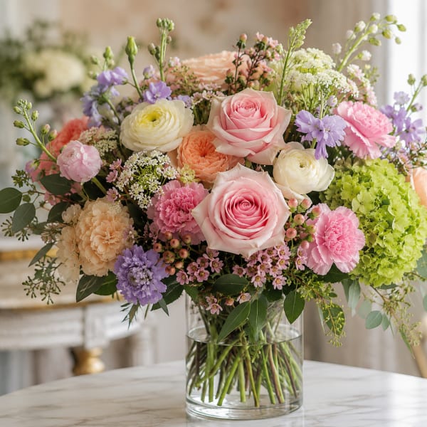 European Embrace of Flowers
