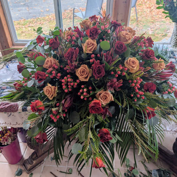 Fall Casket Spray