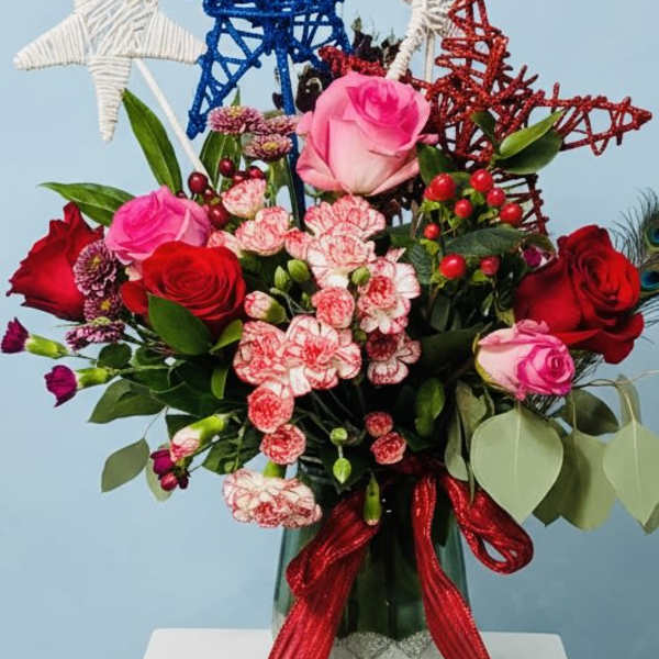 Red, White and Blue Stars Bloom