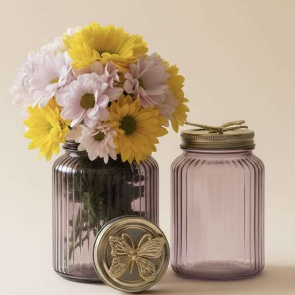 Butterfly Daisy Gift jar set