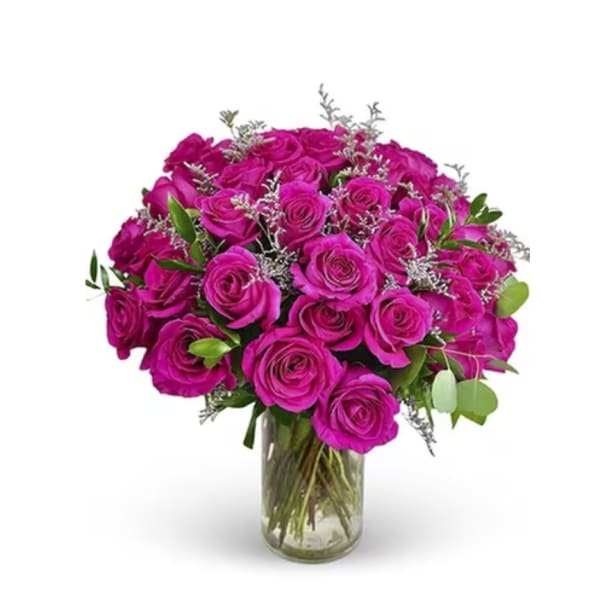 Hot Pink Rose Bouquet