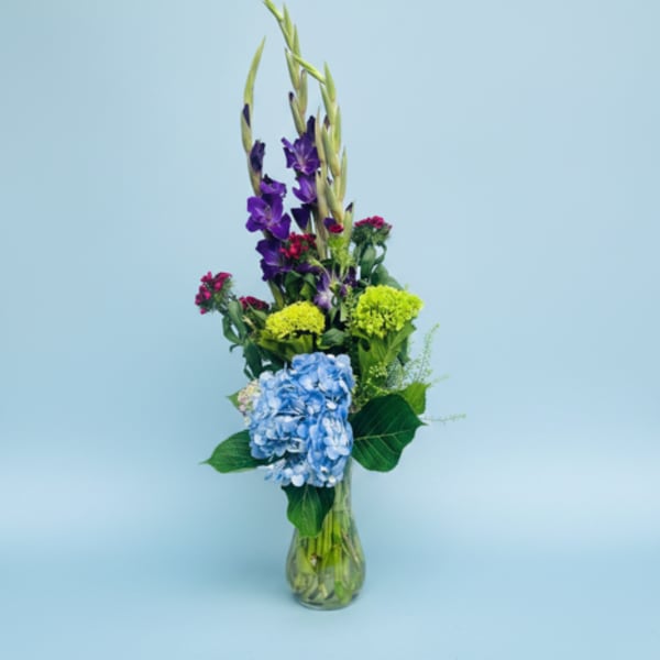 Gladiolas-Hydrangea Bouquet