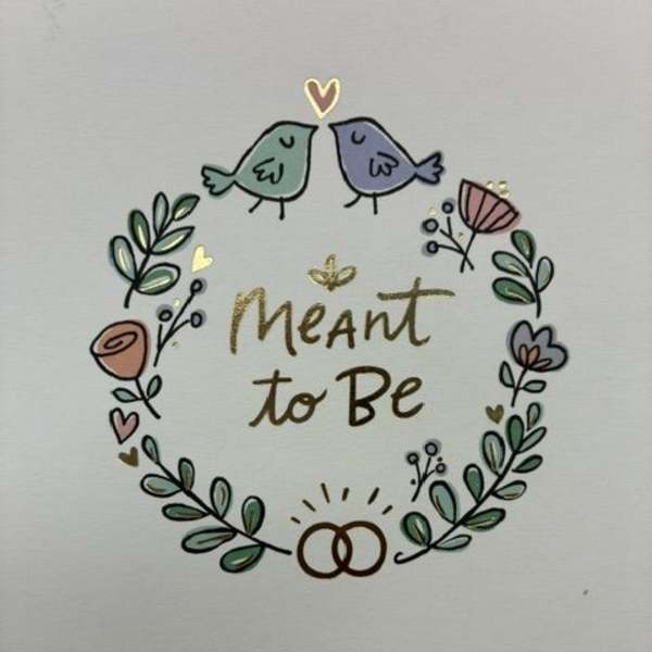 "Meant to Be" couple's card