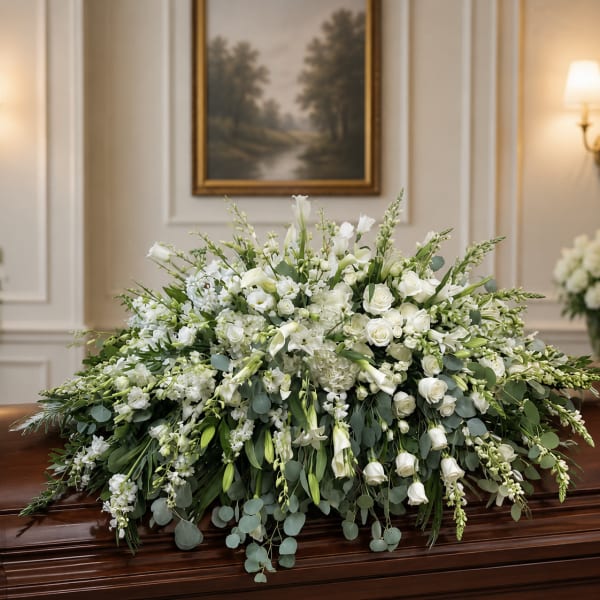 Cloud of White Casket Piece