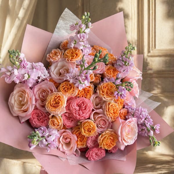 Golden Hour Wrapped Bouquet