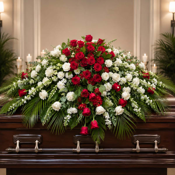 Our Heart Breaks Casket Piece