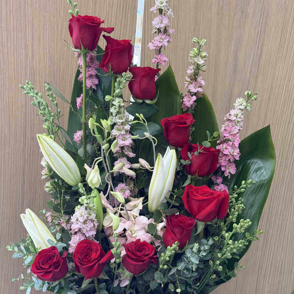 Crescent Rose Arrangement