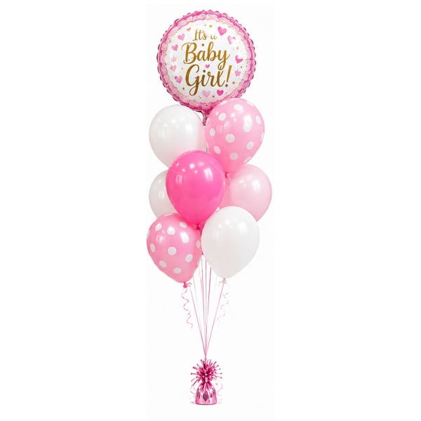 Medium It's a Girl Balloon Bouquet
